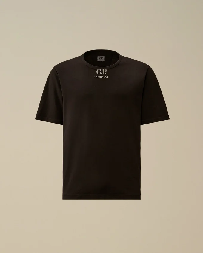 1020 Jersey Kurzarm-Hemd mit Logo