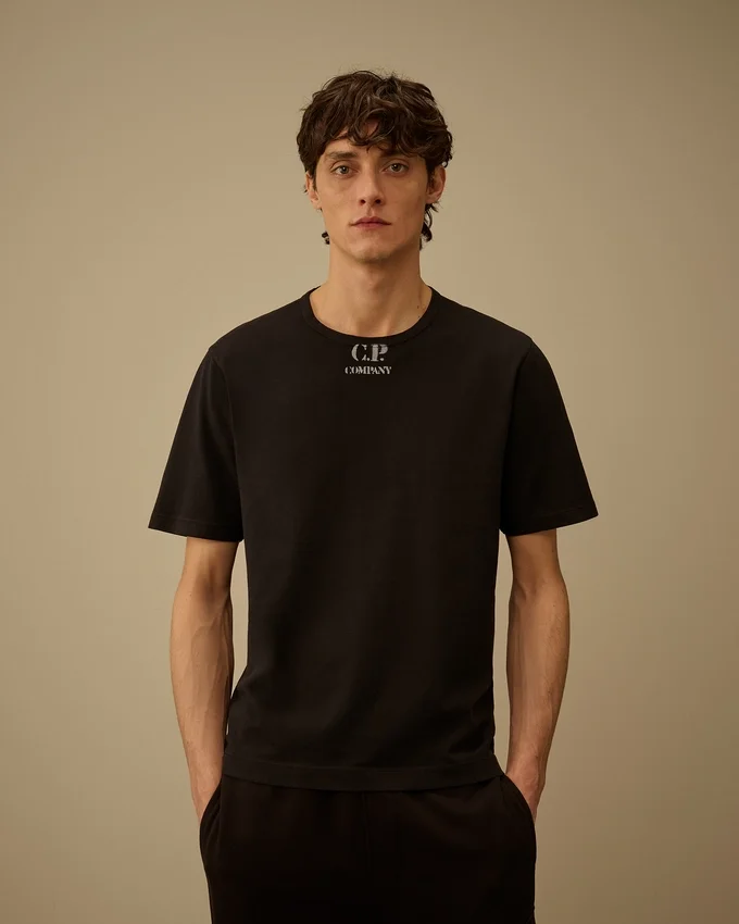 1020 Jersey Kurzarm-Hemd mit Logo