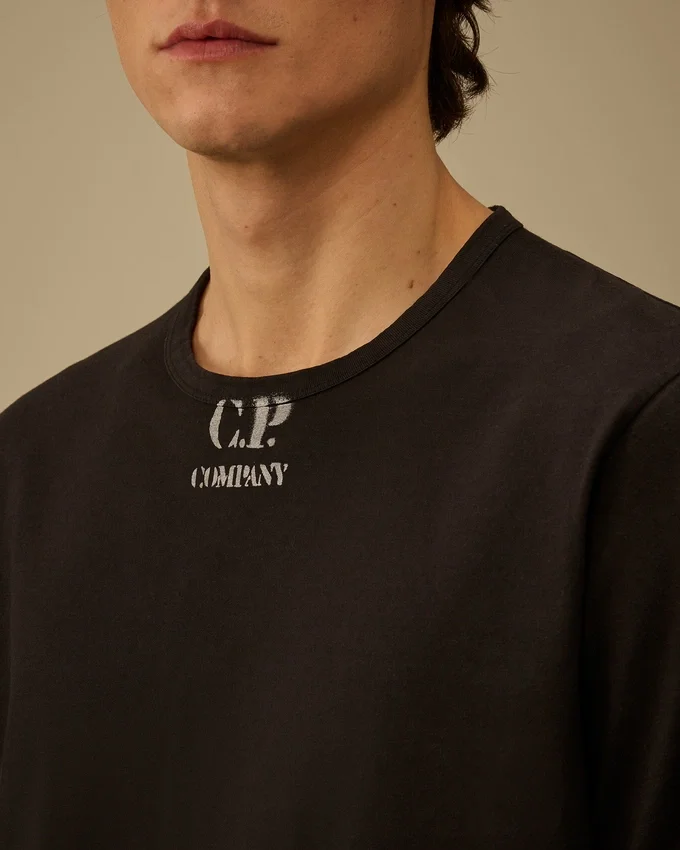 1020 Jersey Kurzarm-Hemd mit Logo