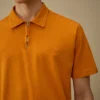 1020 Jersey Kurzarm-Polo mit halbem Reißverschluss