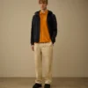 1020 Jersey Kurzarm-Polo mit halbem Reißverschluss