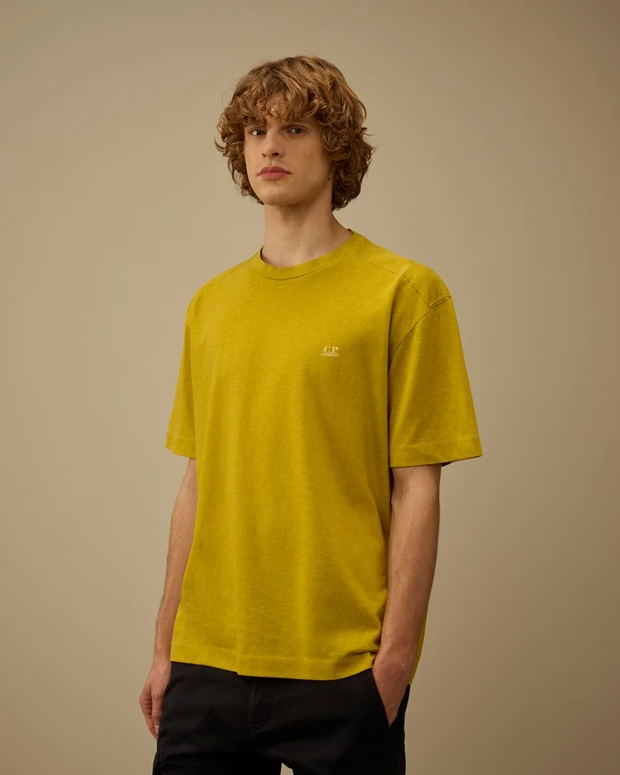 20/1 Jersey Hemd mit plattiertem Logo