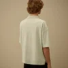 20/1 Jersey Kurzarm-Polo mit kastenförmigem Logo