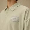 20/1 Jersey Kurzarm-Polo mit kastenförmigem Logo