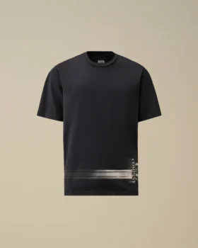 24/1 Jersey-Hemd mit kurzen Ärmeln und Logo unten