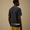 24/1 Jersey-Hemd mit kurzen Ärmeln und Logo unten