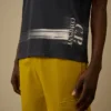 24/1 Jersey-Hemd mit kurzen Ärmeln und Logo unten