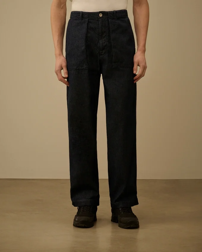 3/1 Denim-Hose in lockerer Passform