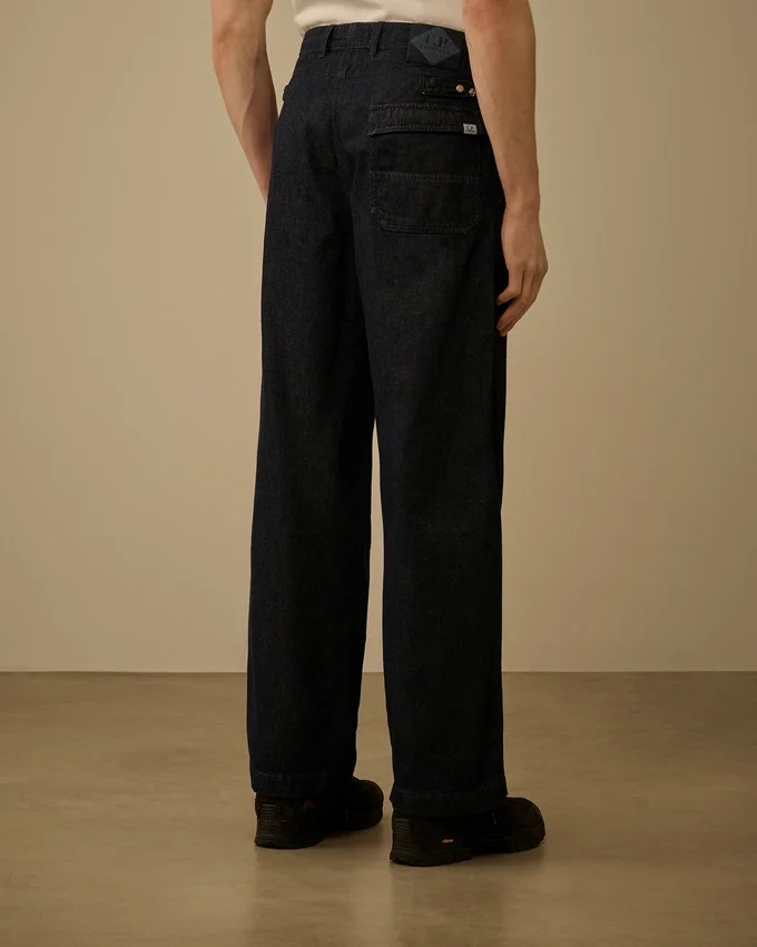 3/1 Denim-Hose in lockerer Passform