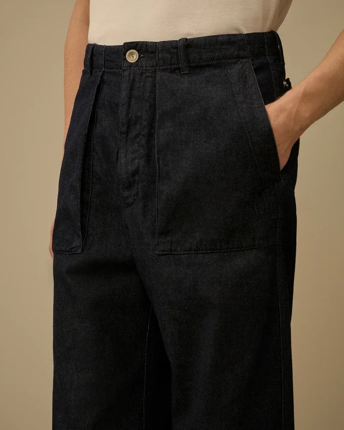 3/1 Denim-Hose in lockerer Passform