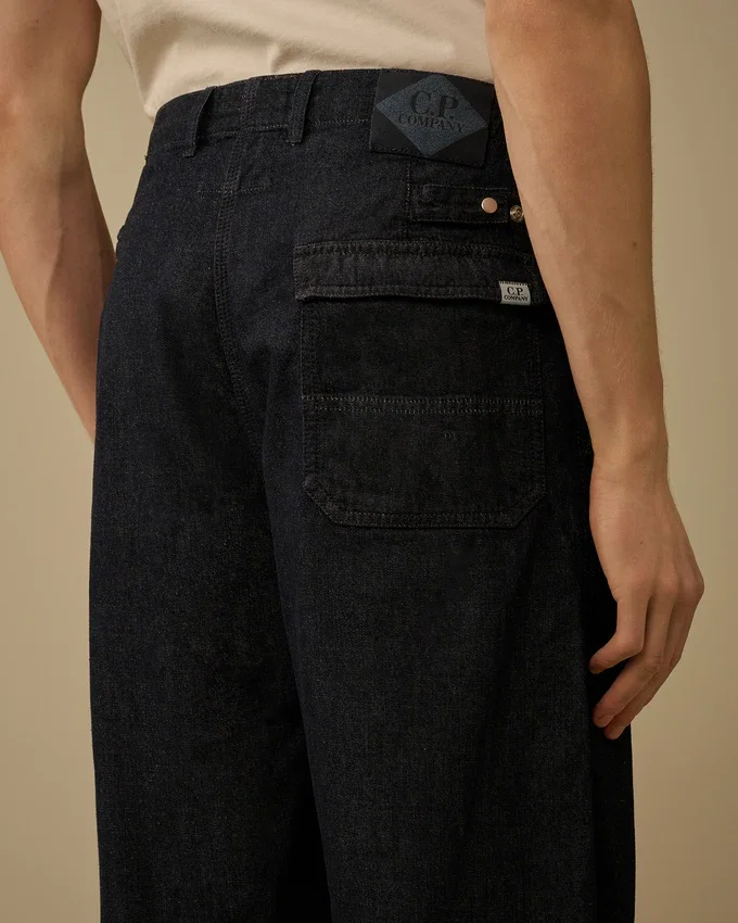 3/1 Denim-Hose in lockerer Passform