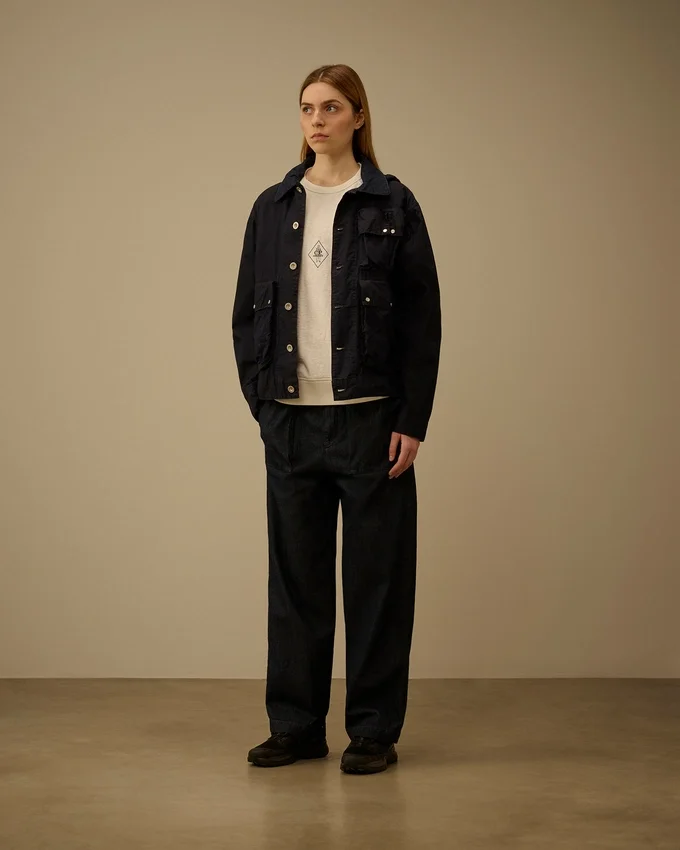 3/1 Denim-Hose in lockerer Passform