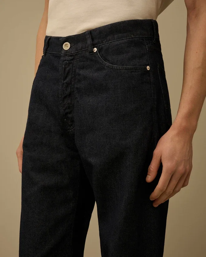 3/1-Denim-Hose ohne Seitennähte
