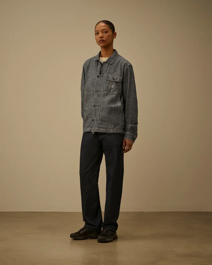 3/1-Denim-Hose ohne Seitennähte