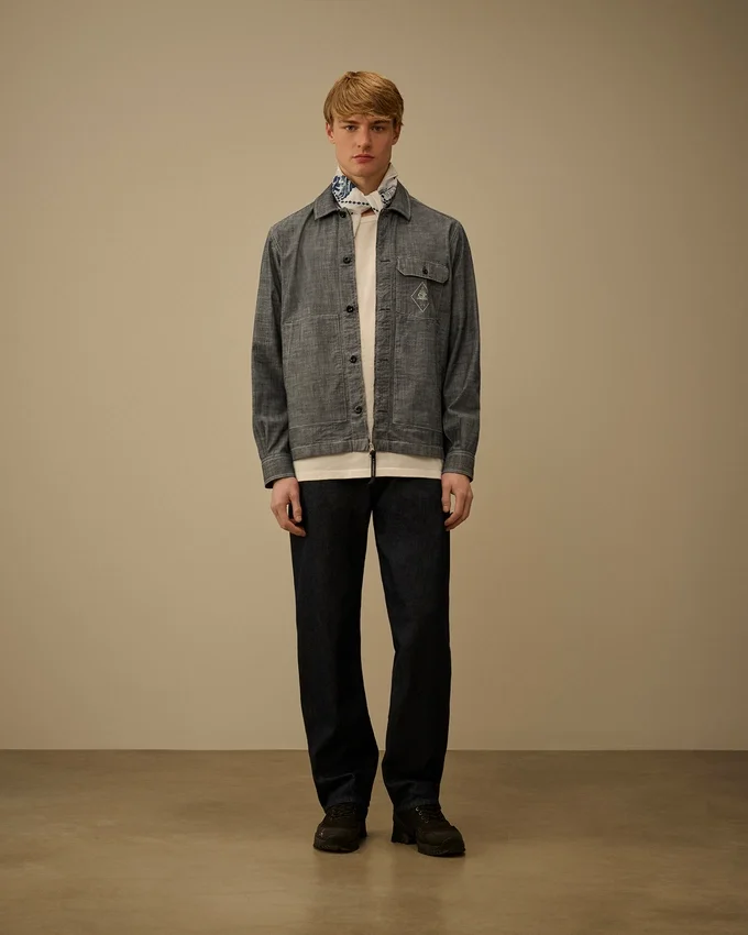 3/1-Denim-Hose ohne Seitennähte