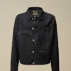3/1-Denim-Reißverschlussjacke