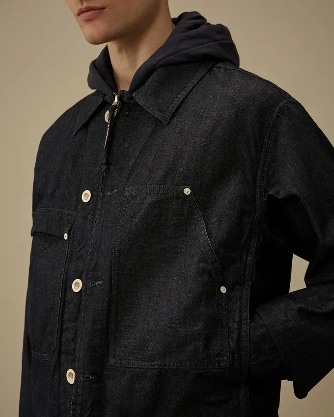 3/1-Denim-Reißverschlussjacke