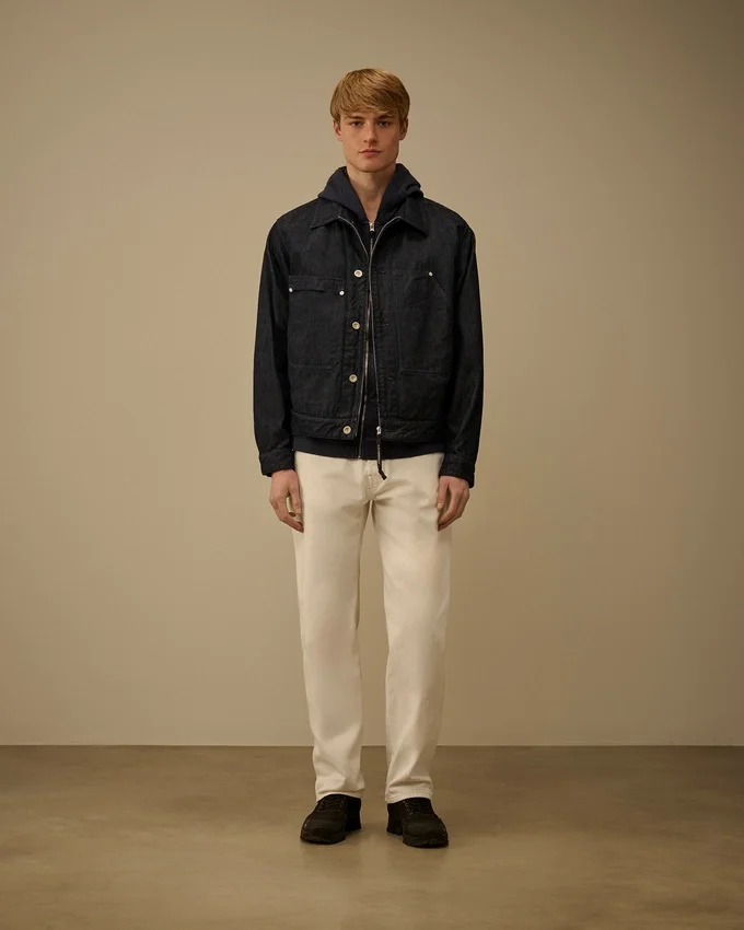 3/1-Denim-Reißverschlussjacke
