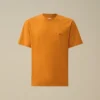 30/1-Jersey-Hemd mit kurzen Ärmeln und Logo-Aufnäher