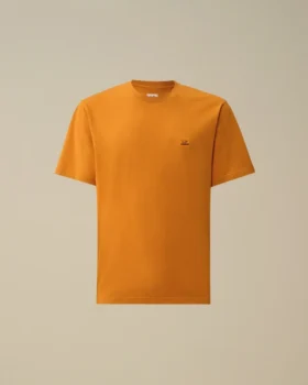 30/1-Jersey-Hemd mit kurzen Ärmeln und Logo-Aufnäher