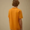 30/1-Jersey-Hemd mit kurzen Ärmeln und Logo-Aufnäher