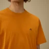 30/1-Jersey-Hemd mit kurzen Ärmeln und Logo-Aufnäher