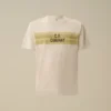 30/1 Jersey-Hemd mit kurzen Ärmeln und Streifenmuster