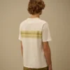 30/1 Jersey-Hemd mit kurzen Ärmeln und Streifenmuster