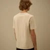 30/1 Jersey-Hemd mit kurzen Ärmeln und verblasstem Logo