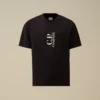 30/1 Jersey Kurzarm-Hemd mit Aufdruck