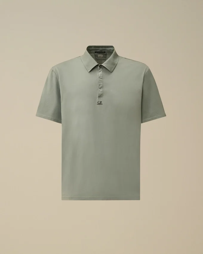 70/2 merzerisiertes Jersey Gasato Kurzarm-Logo-Polo