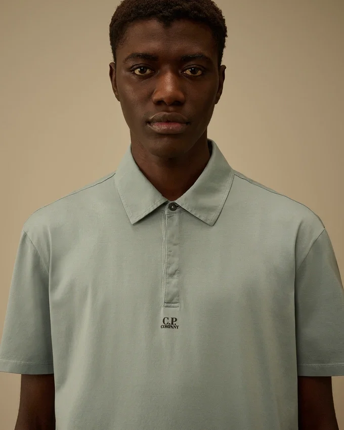 70/2 merzerisiertes Jersey Gasato Kurzarm-Logo-Polo