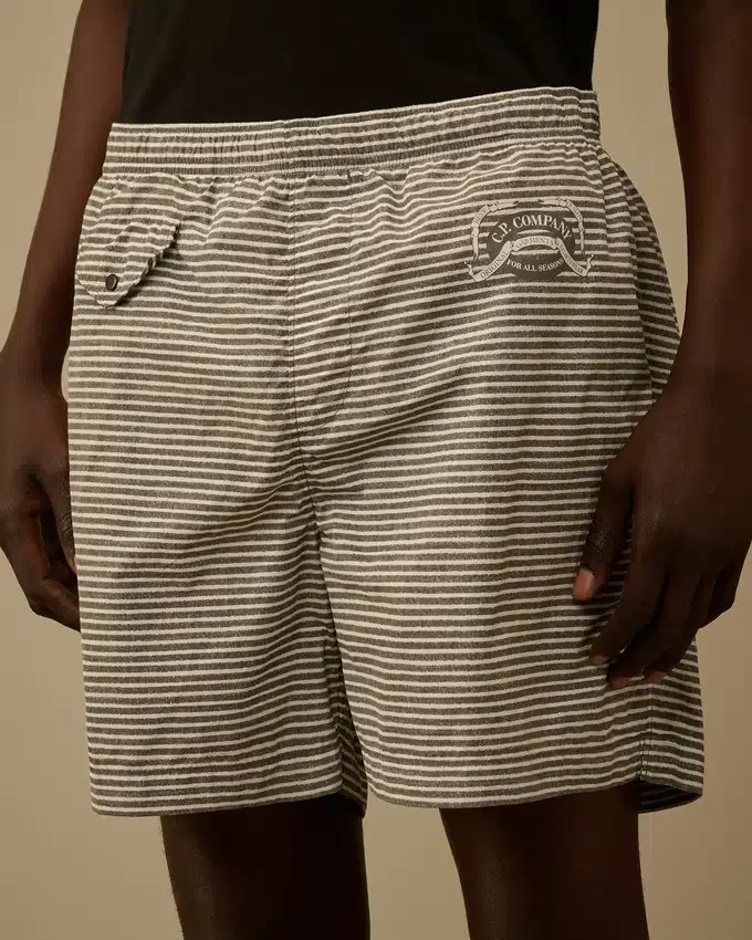 Badeshorts aus bedrucktem Flatt Nylon