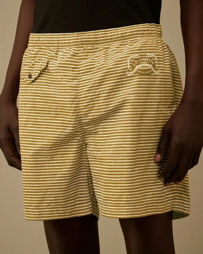 Badeshorts aus bedrucktem Flatt Nylon