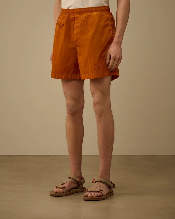 Badeshorts mit gesticktem Eco-Chrome R-Logo