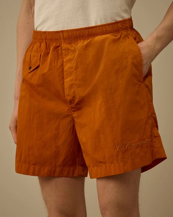 Badeshorts mit gesticktem Eco-Chrome R-Logo
