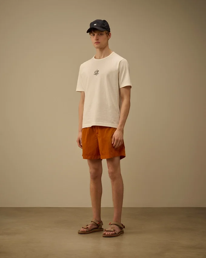 Badeshorts mit gesticktem Eco-Chrome R-Logo