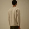 Baumwoll-Chenille-Polo-Pullover mit „Lens“-Motiv