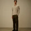 Baumwoll-Chenille-Polo-Pullover mit „Lens“-Motiv