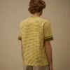 Bedrucktes Jersey-Hemd mit kurzen Ärmeln und Logo im 20/1-Stich