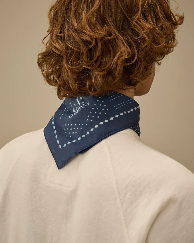 Bedrucktes Muslin-Logo-Bandana