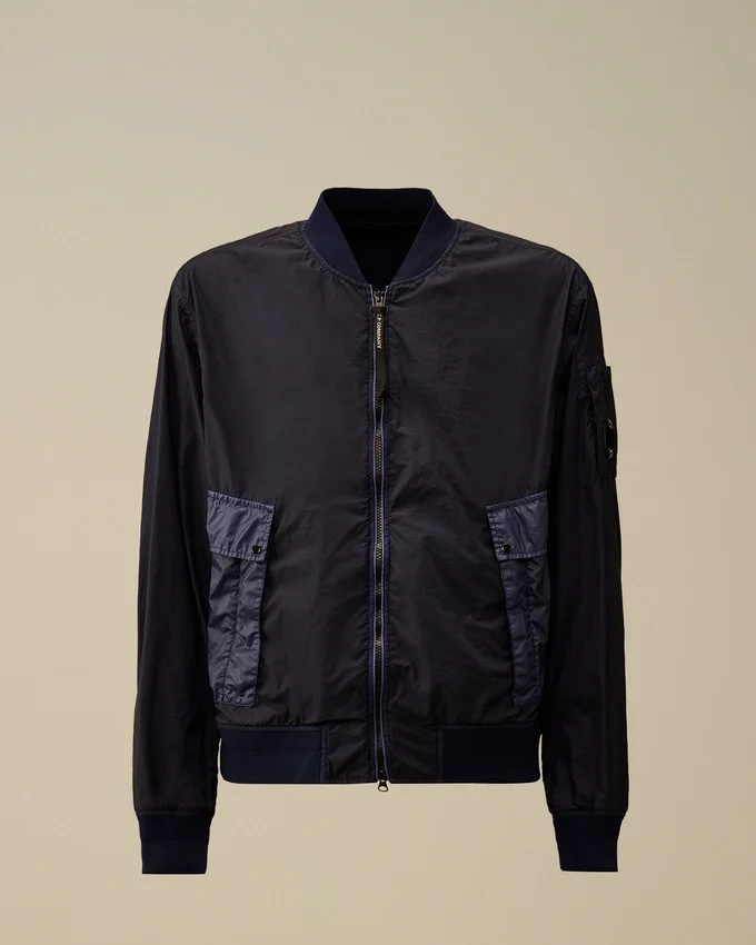 Bomberjacke mit Bi-TM-Mischgewebe-Lens