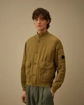 Bomberjacke mit gebrochenen Lenses aus Twill