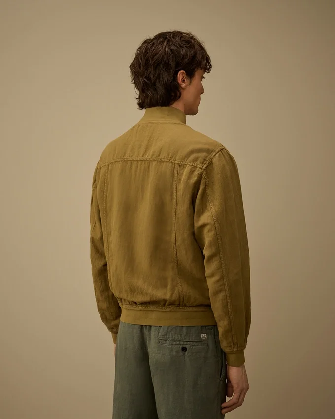 Bomberjacke mit gebrochenen Lenses aus Twill