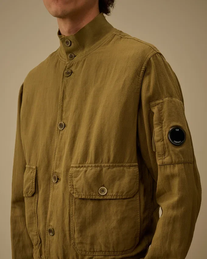 Bomberjacke mit gebrochenen Lenses aus Twill