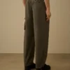 Boxy-Cargohose aus Baumwoll-Ripstop mit Lens-Detail
