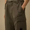 Boxy-Cargohose aus Baumwoll-Ripstop mit Lens-Detail