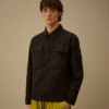 Boxy-Overshirt aus Baumwoll-Ripstop mit Lens-Knopfleiste