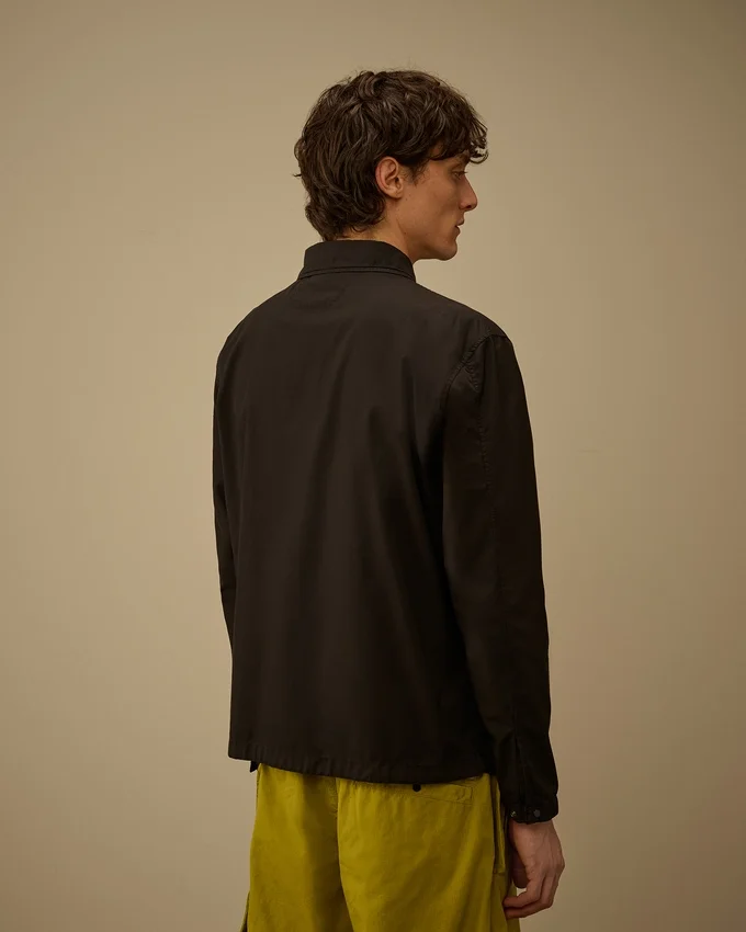 Boxy-Overshirt aus Baumwoll-Ripstop mit Lens-Knopfleiste