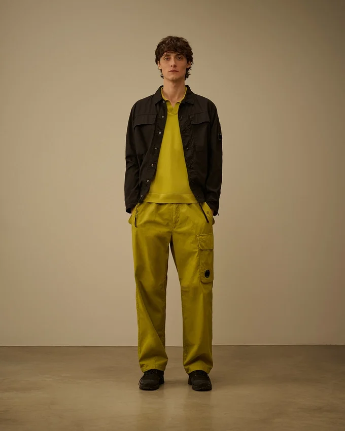Boxy-Overshirt aus Baumwoll-Ripstop mit Lens-Knopfleiste